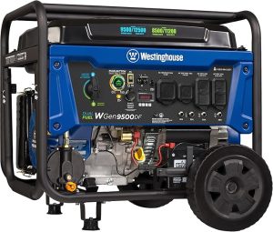 1. Westinghouse 12500 Watt Dual Fuel Portable Generator