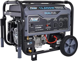 4. Pulsar G12KBN-SG Portable Dual Fuel Generator